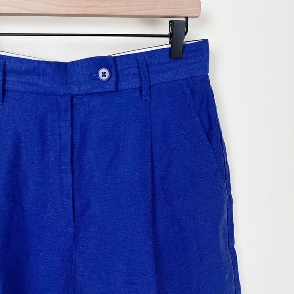 Wilfred Size 8 Grape Linen Blend Women's Shorts - Picture 2 of 8